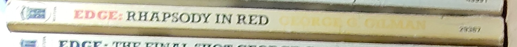 George G. Gilman  EDGE 21: RHAPSODY IN RED spine of book image