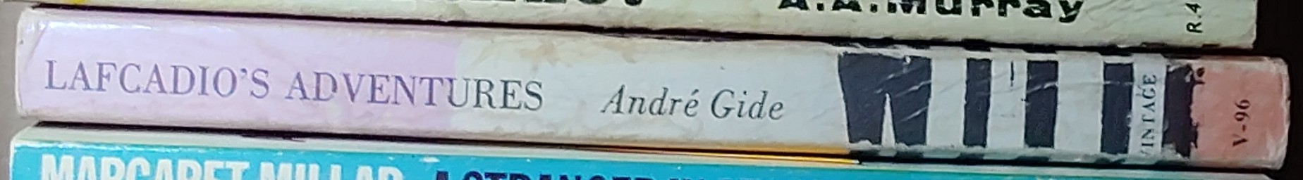 Andre Gide  LAFCADIO'S ADVENTURES spine of book image