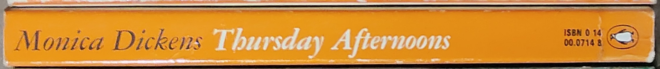 Monica Dickens  THURSDAY AFTERNOONS spine of book image