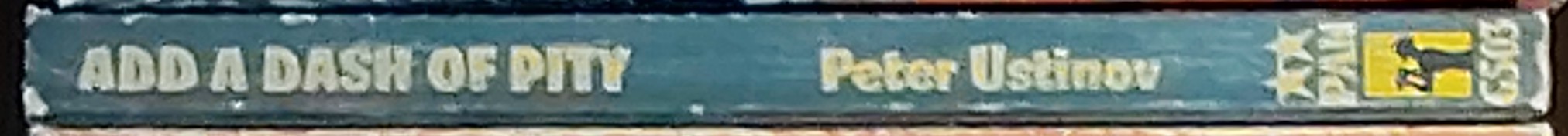 Peter Ustinov  ADD A DASH OF PITY spine of book image