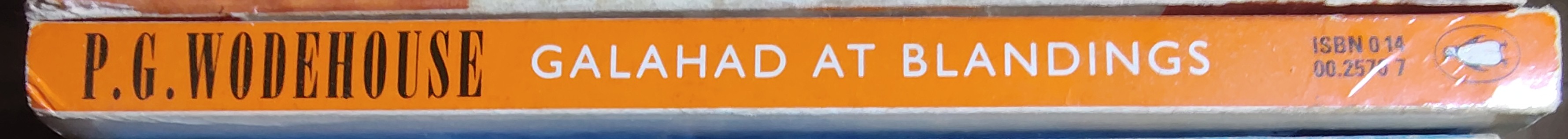 P.G. Wodehouse  GALAHAD AT BLANDINGS spine of book image