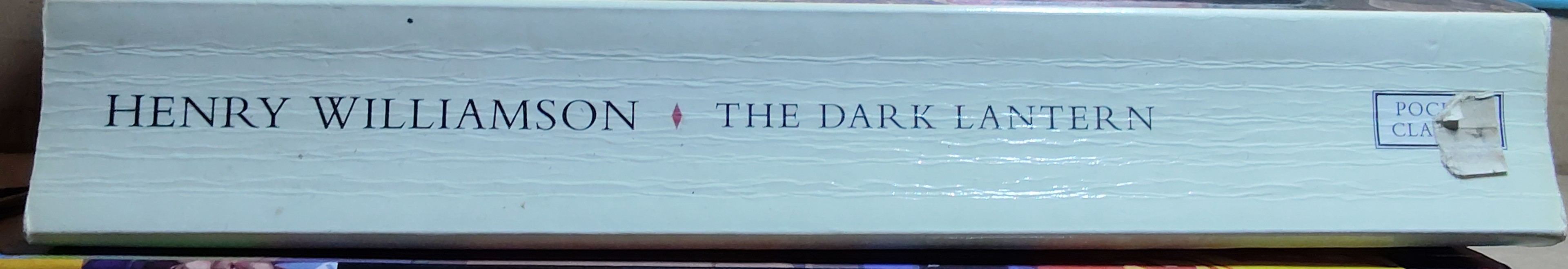 Henry Williamson  THE DARK LANTERN spine of book image