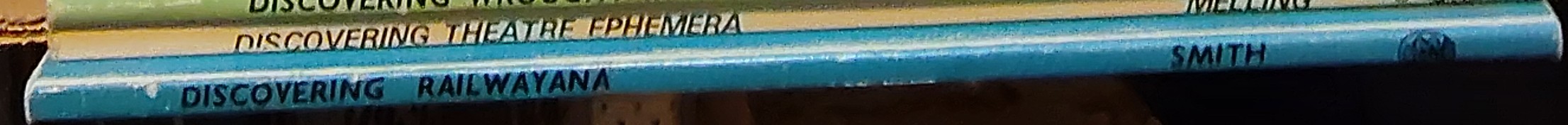 RAILWAYANA, Discovering  spine of book image