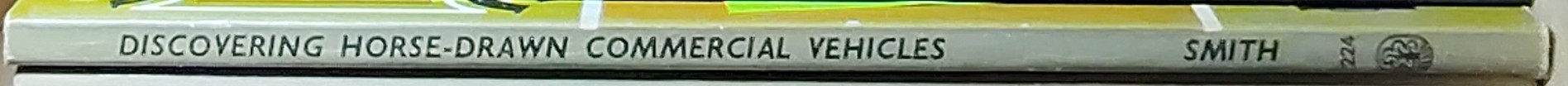 HORSE-DRAWN COMMERCIAL VEHICLES, Discovering  spine of book image