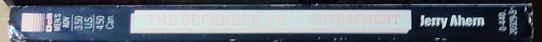 Jerry Ahern  THE DEFENDER #5: ENTRAPMENT spine of book image