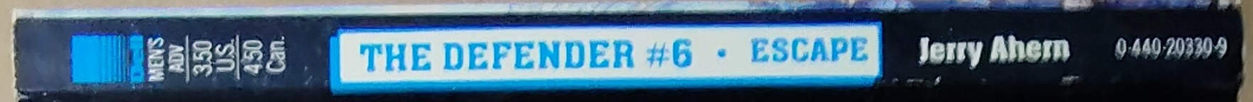 Jerry Ahern  THE DEFENDER #6: ESCAPE spine of book image