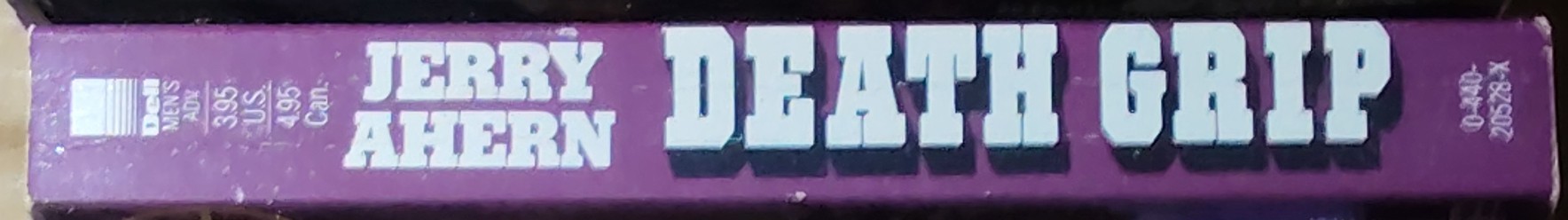 Jerry Ahern  THE DEFENDER #9: DEATH GRIP spine of book image