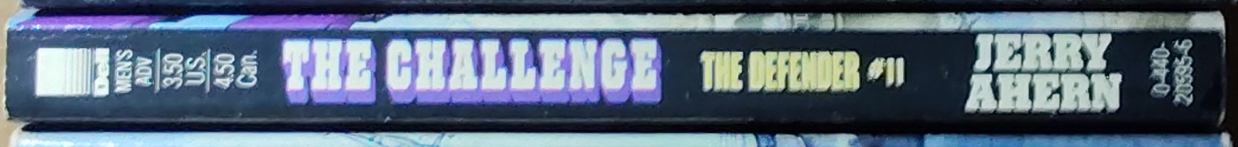 Jerry Ahern  THE DEFENDER #11: THE CHALLENGE spine of book image