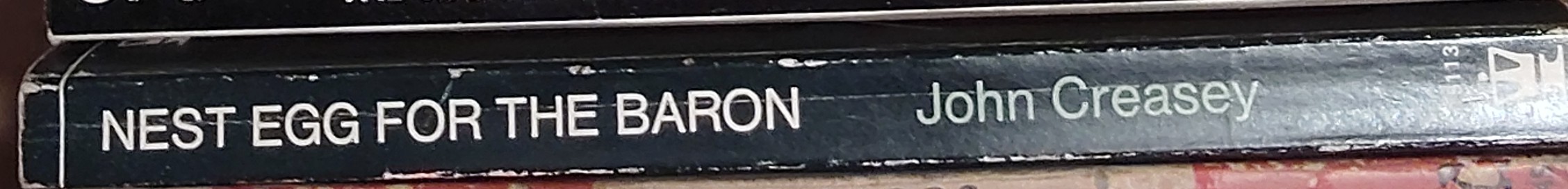Anthony Morton  NEST EGG FOR THE BARON spine of book image