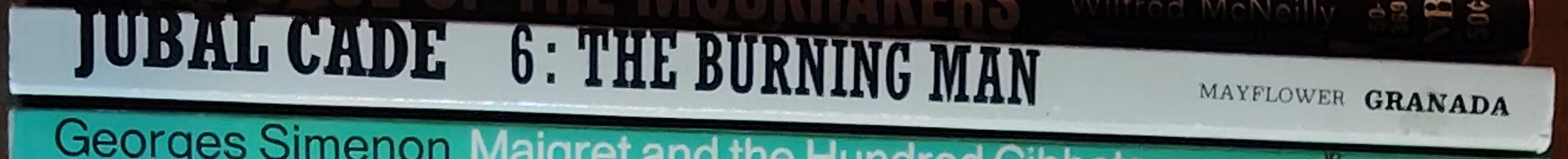 Charles R. Pike  JUBAL CADE 6: THE BURNING MAN spine of book image