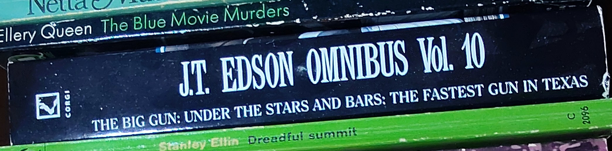 J.T. Edson  OMNIBUS Volume 10: THE BIG GUN/ UNDER THE STARS AND BARS/ THE FASTEST GUN IN TEXAS spine of book image