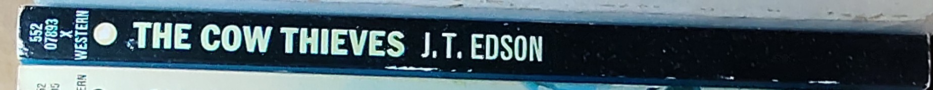 J.T. Edson  THE COW THIEVES spine of book image