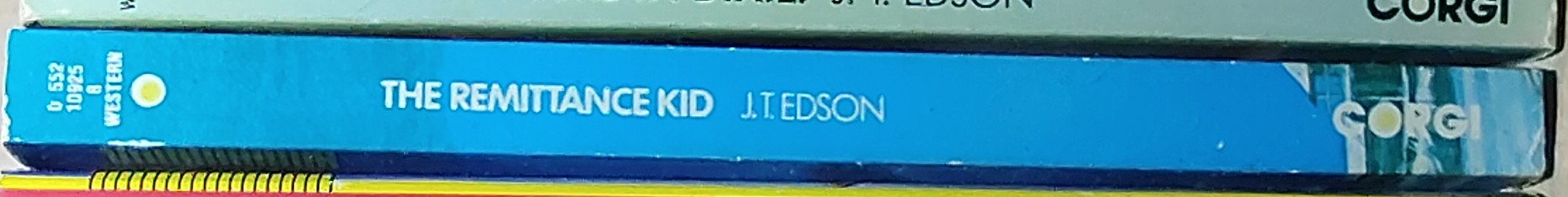J.T. Edson  THE REMITTANCE KID spine of book image
