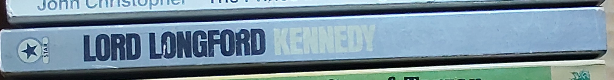 Lord Longford  [JOHN F.] KENNEDY spine of book image