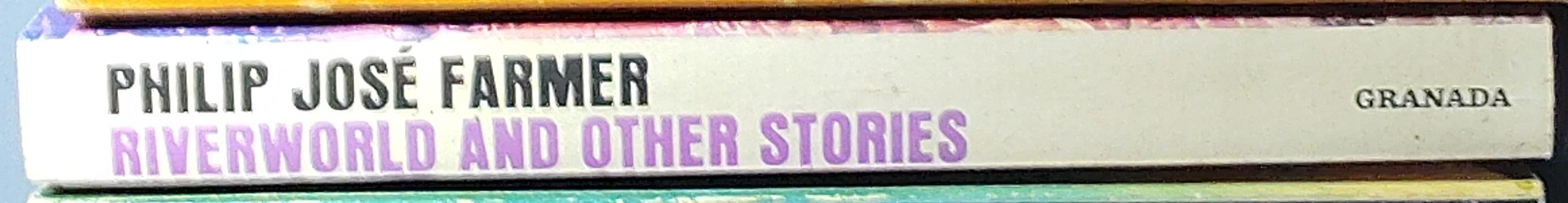 Philip Jose Farmer  RIVERWORLD AND OTHER STORIES spine of book image
