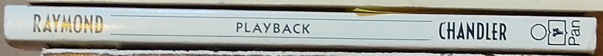 Raymond Chandler  PLAYBACK spine of book image