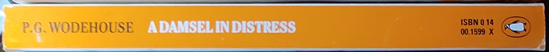 P.G. Wodehouse  A DAMSEL IN DISTRESS spine of book image
