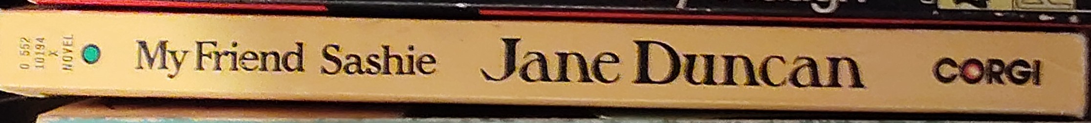 Jane Duncan  MY FRIEND SASHIE spine of book image