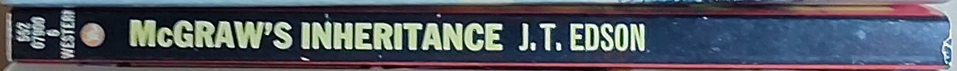 J.T. Edson  McGRAW'S INHERITANCE spine of book image