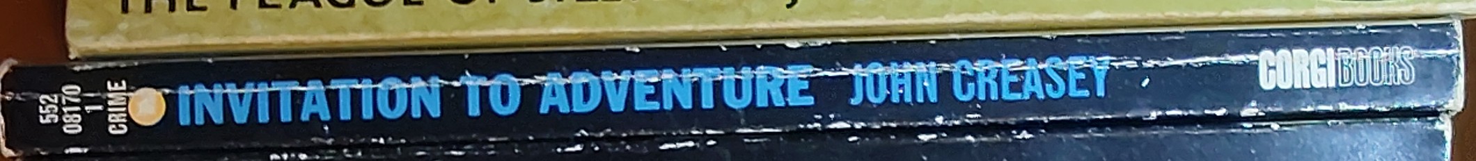 Gordon Ashe  INVITATION TO ADVENTURE spine of book image