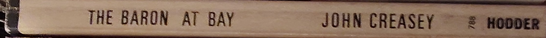 Anthony Morton  THE BARON AT BAY spine of book image