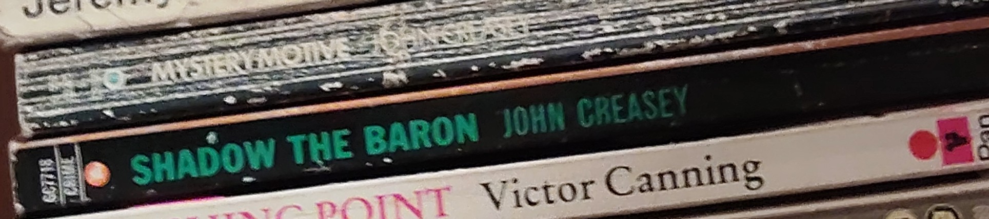 Anthony Morton  SHADOW THE BARON spine of book image