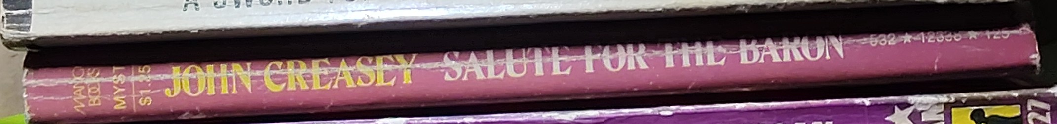 Anthony Morton  SALUTE FOR THE BARON spine of book image