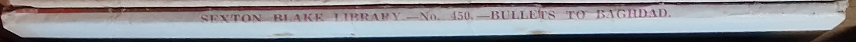 Philip Chambers  BULLETS TO BAGHDAD (Sexton Blake) spine of book image