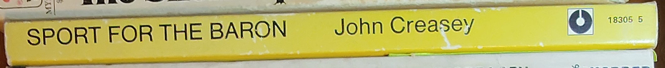 Anthony Morton  SPORT FOR THE BARON spine of book image