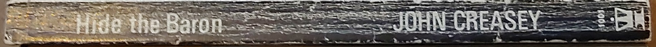 Anthony Morton  HIDE THE BARON spine of book image