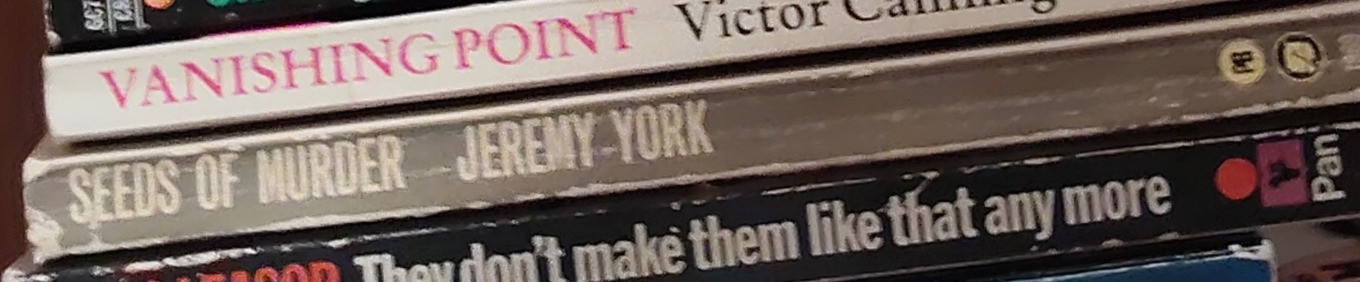 Jeremy York  SEEDS OF MURDER spine of book image