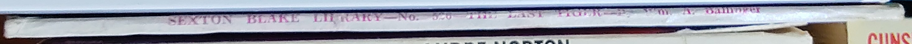 W.A. Ballinger  THE LAST TIGER (Sexton Blake) spine of book image