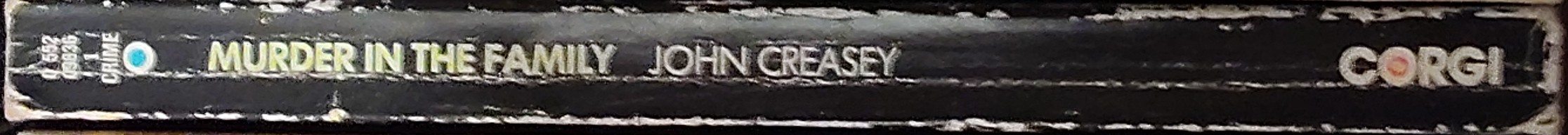 Jeremy York  MURDER IN THE FAMILY spine of book image