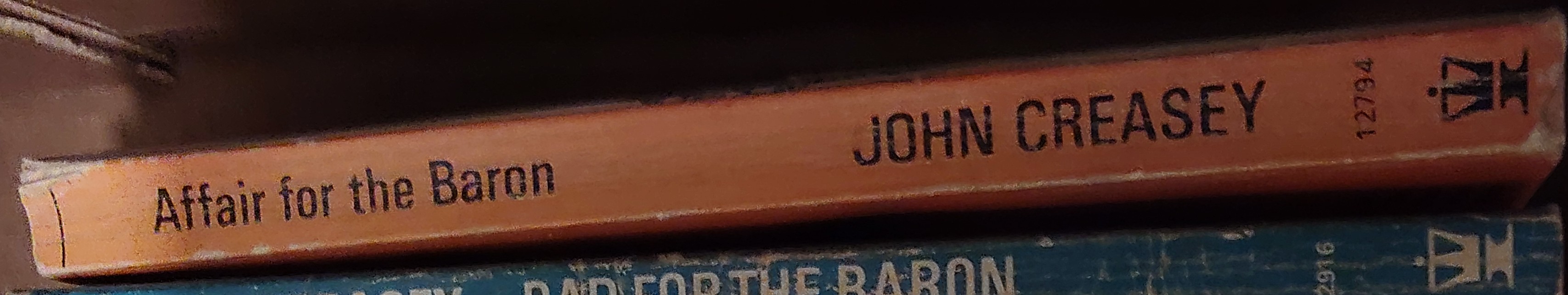Anthony Morton  AFFAIR FOR THE BARON spine of book image