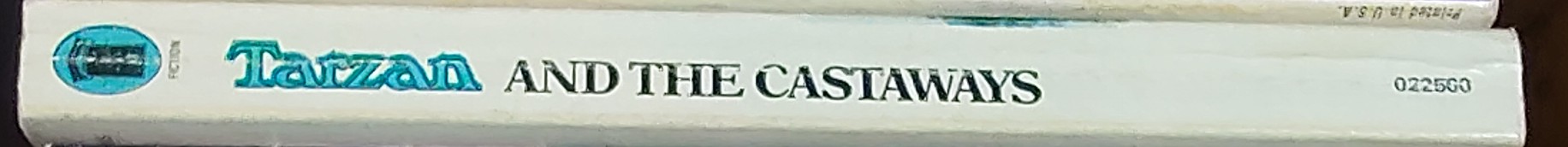 Edgar Rice Burroughs  TARZAN AND THE CASTAWAYS spine of book image