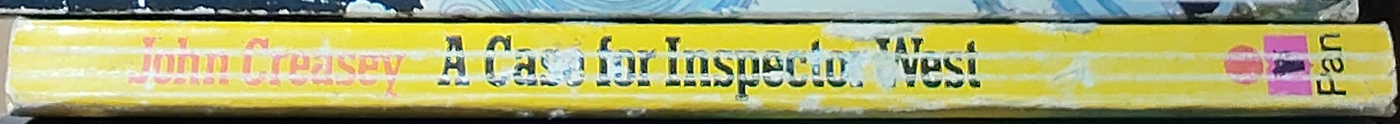 John Creasey  A CASE FOR INISPECTOR WEST spine of book image