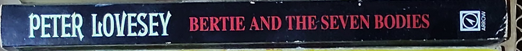 Peter Lovesey  BERTIE AND THE SEVEN BODIES spine of book image