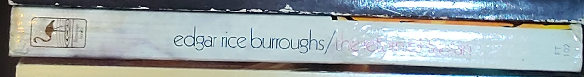 Edgar Rice Burroughs  THE RETURN OF TARZAN spine of book image