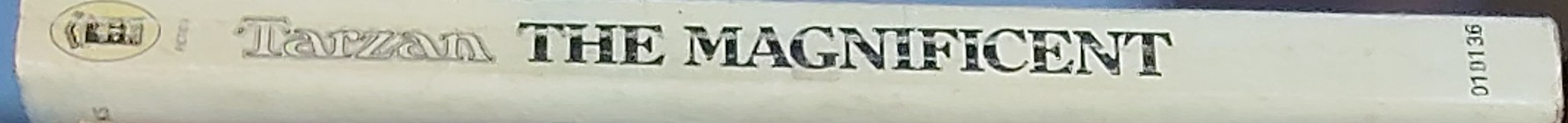 Edgar Rice Burroughs  TARZAN THE MAGNIFICENT spine of book image