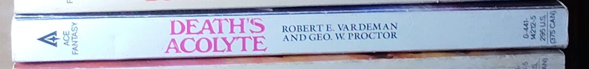 Robert E. Vardeman  DEATH'S ACOLYTE spine of book image