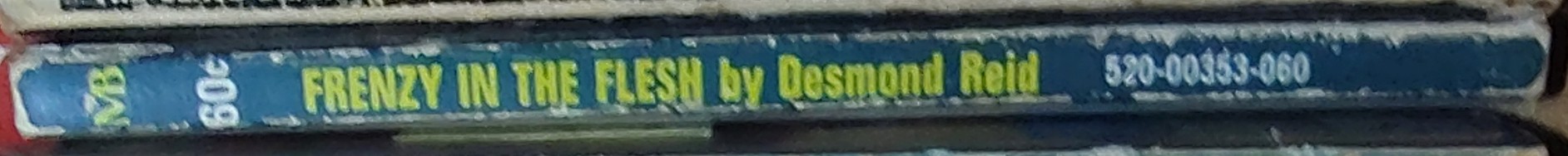 Desmond Reid  FRENZY IN THE FLESH (Sexton Blake) spine of book image