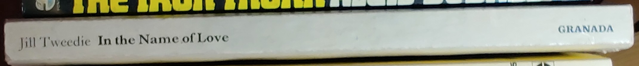 
\ IN THE NAME OF LOVE  spine of book image