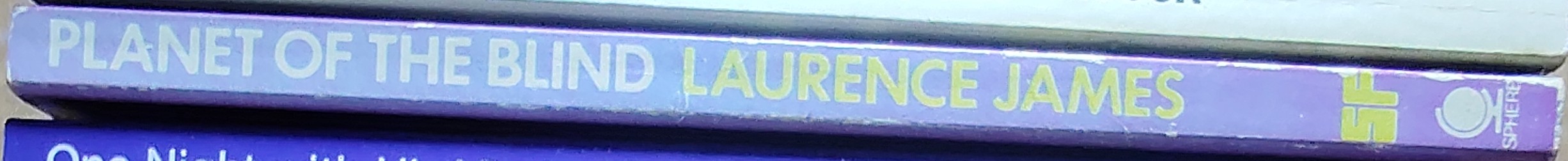 Laurence James  PLANET OF THE BLIND spine of book image