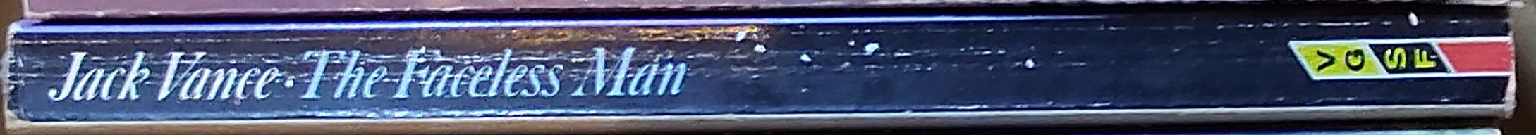 Jack Vance  THE FACELESS MAN spine of book image
