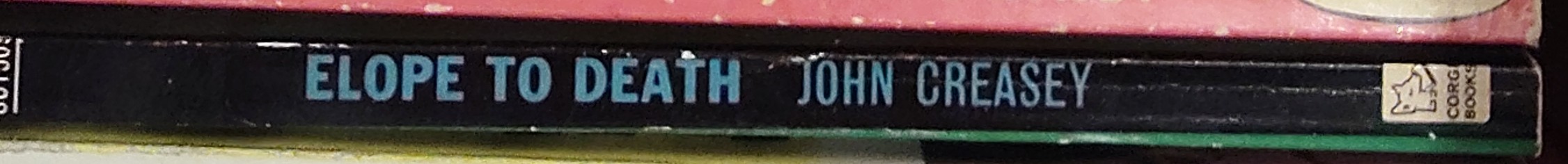 Gordon Ashe  ELOPE TO DEATH spine of book image