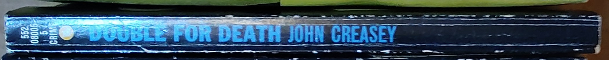 Gordon Ashe  DOUBLE FOR DEATH spine of book image