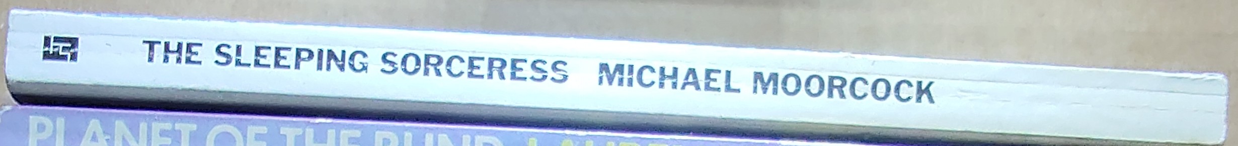 Michael Moorcock  THE SLEEPING SORCERESS spine of book image