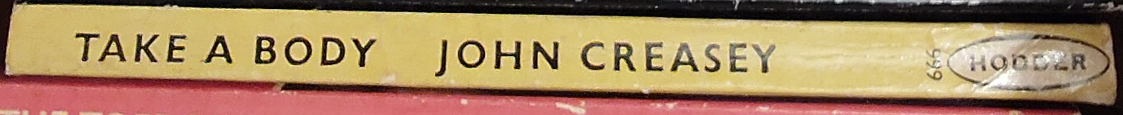 Michael Halliday  TAKE A BODY spine of book image