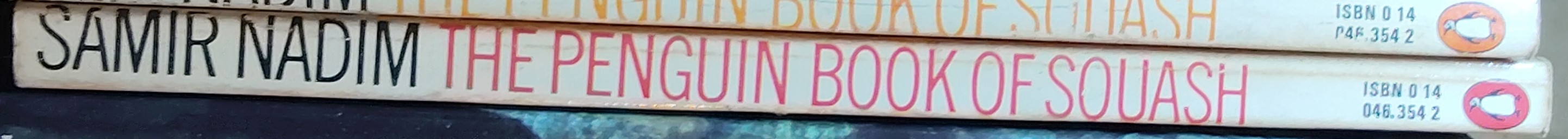 Samir Nadim  THE PENGUIN BOOK OF SQUASH spine of book image