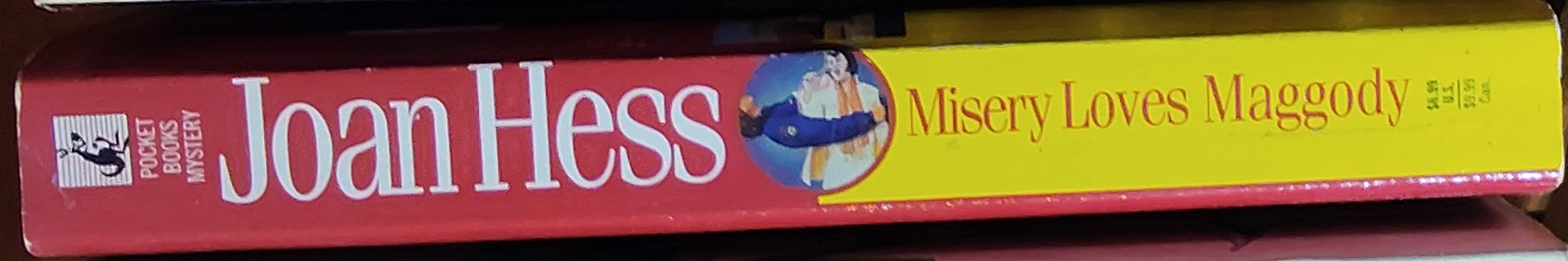 Joan Hess  MISERY LOVES MAGGODY spine of book image